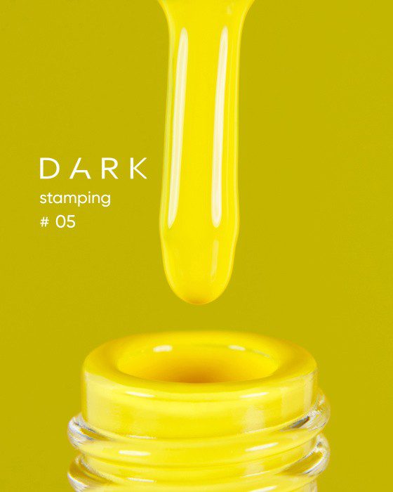 DARK Stamping Polish 05 Yellow, 8 ml
