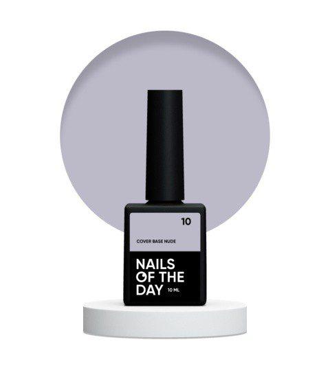 NAILSOFTHEDAY Cover Base Nude 10 – cinzento-violeta, 10 ml