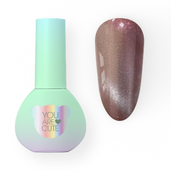 YOUARECUTE Color 116 – Verniz gel Cat Eye flash nude champanhe 5 ml