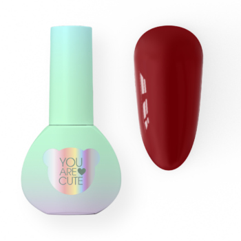 YOUARECUTE Color 88 – Verniz gel bordô (burgundy) com nota de vinho 5 ml