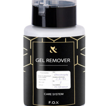 Acetona F.O.X Gel Remover Care System com bomba, 160 ml