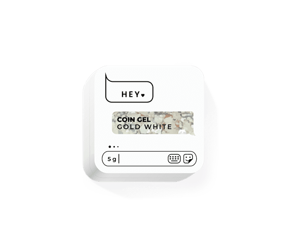 HEYLOVE Coin gel Gold White, 5 g