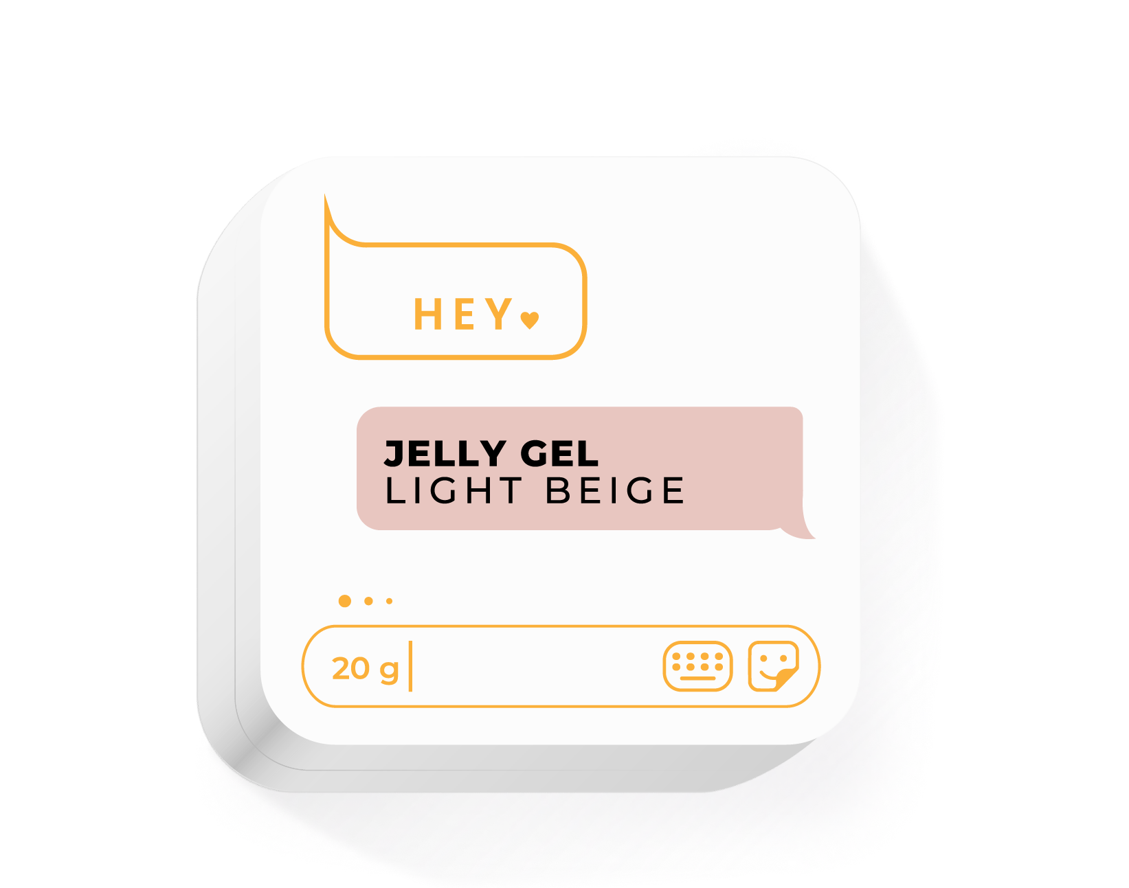 HEYLOVE Jelly Gel Light Beige 20 g – gel de construção jelly bege claro