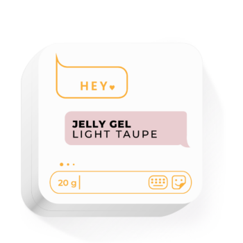 HEYLOVE Jelly Gel Light Taupe 20 g – gel de construção jelly bege escuro