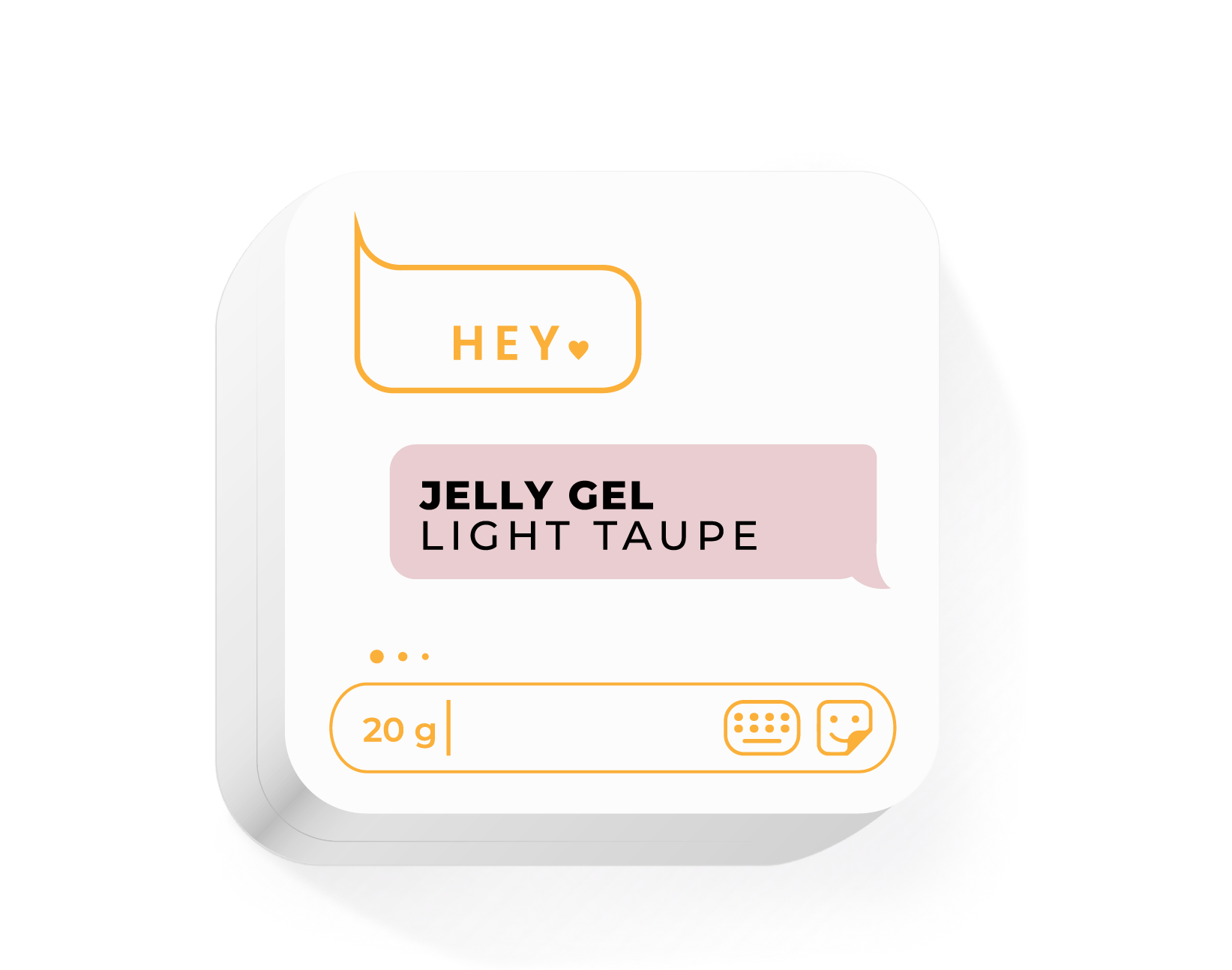 HEYLOVE Jelly Gel Light Taupe 20 g – gel de construção jelly bege escuro