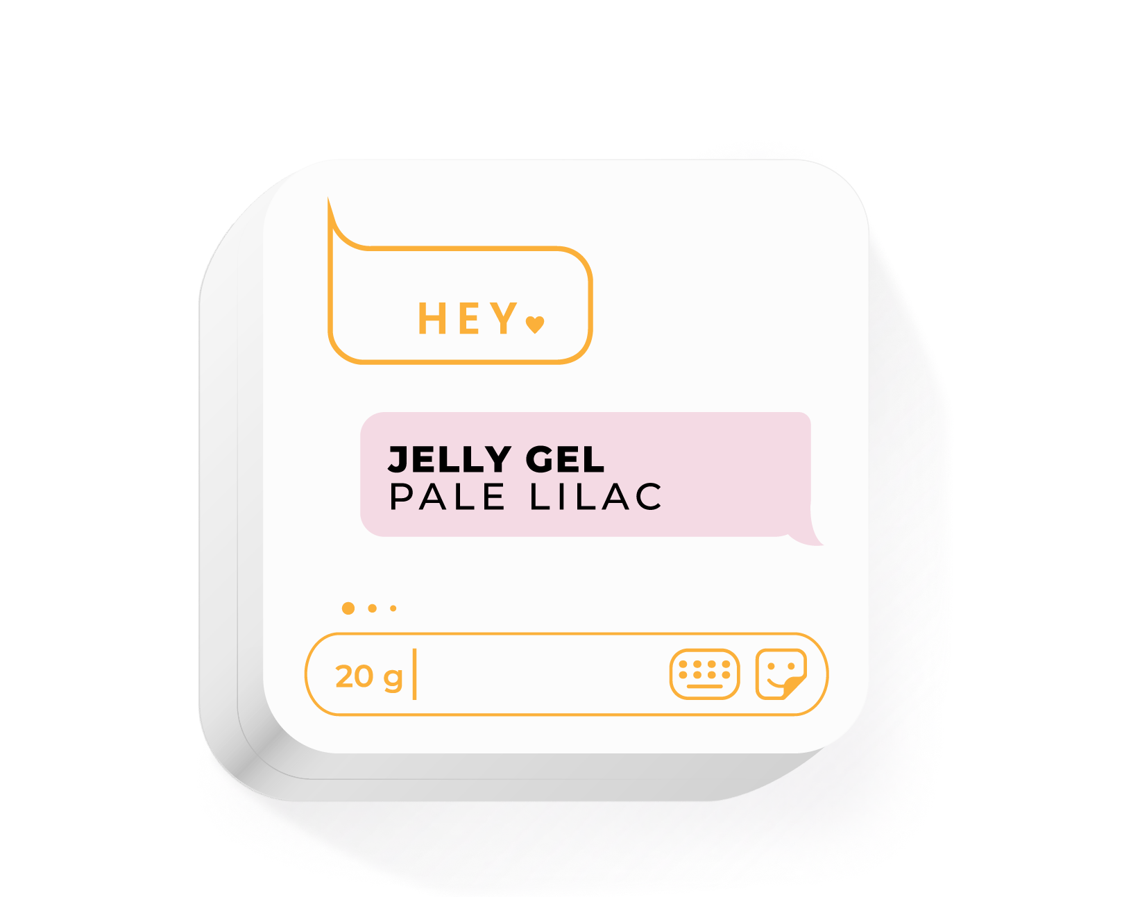 HEYLOVE Jelly Gel Pale Lilac 20 g – gel de construção jelly bege-lilás