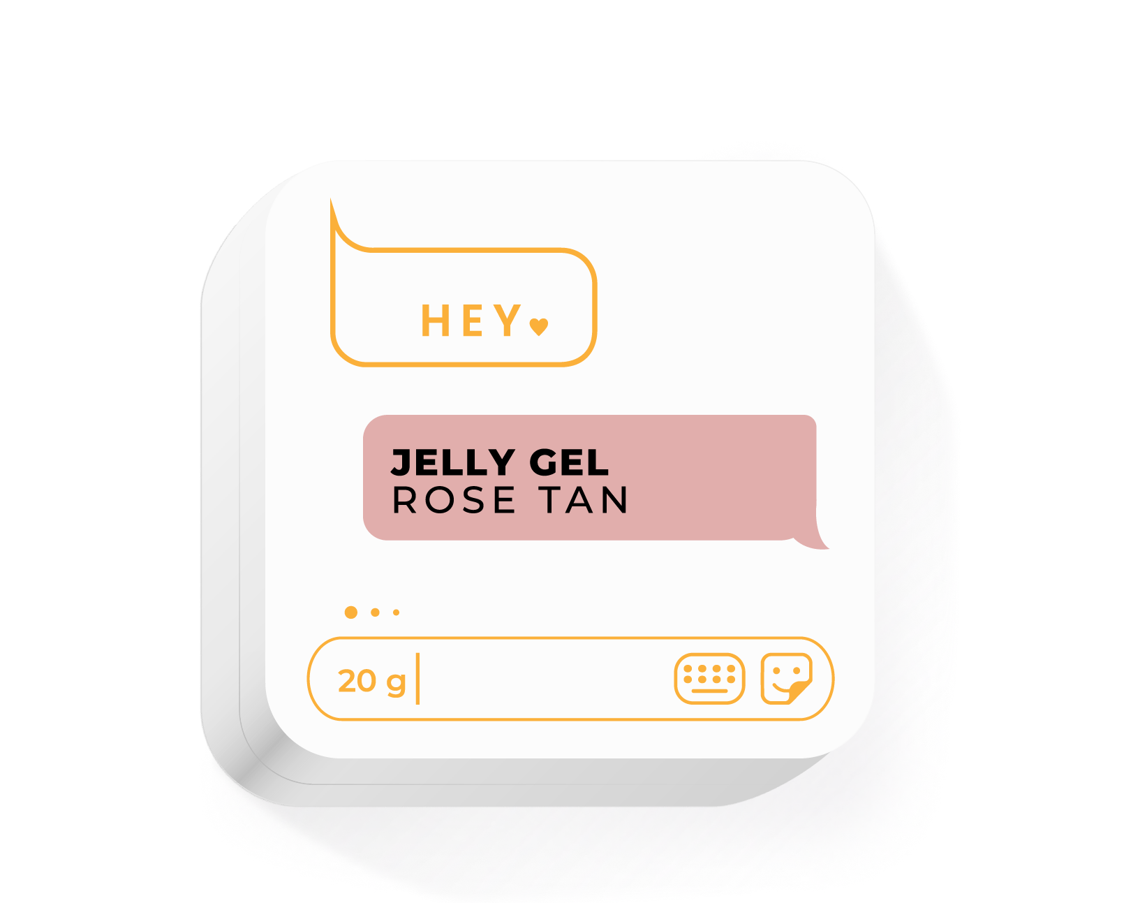 HEYLOVE Jelly Gel Rose Tan 20 g – gel de construção jelly bege-rosa