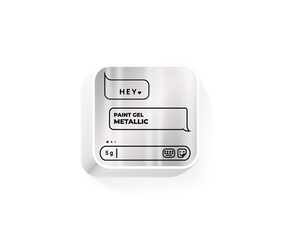 HEYLOVE Paint Gel Metallic – gel efeito espelho 5 g