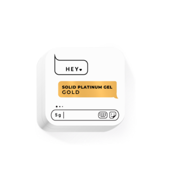 HEYLOVE Solid Platinum Gel Gold 5 g – gel glitter dourado para nail art