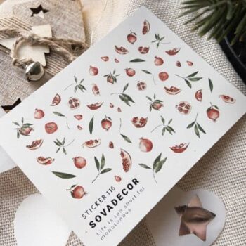 Autocolantes de água para unhas SOVA Decor 116