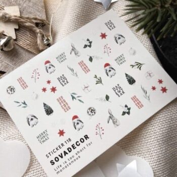 Autocolantes de água para unhas SOVA Decor 118