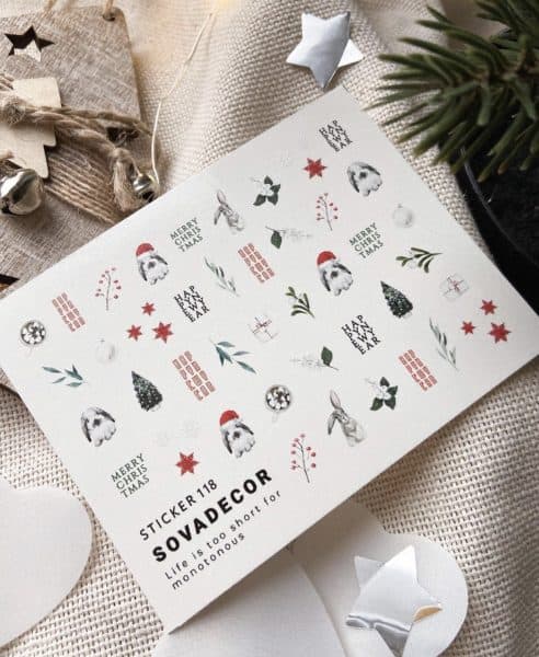 Autocolantes de água para unhas SOVA Decor 118