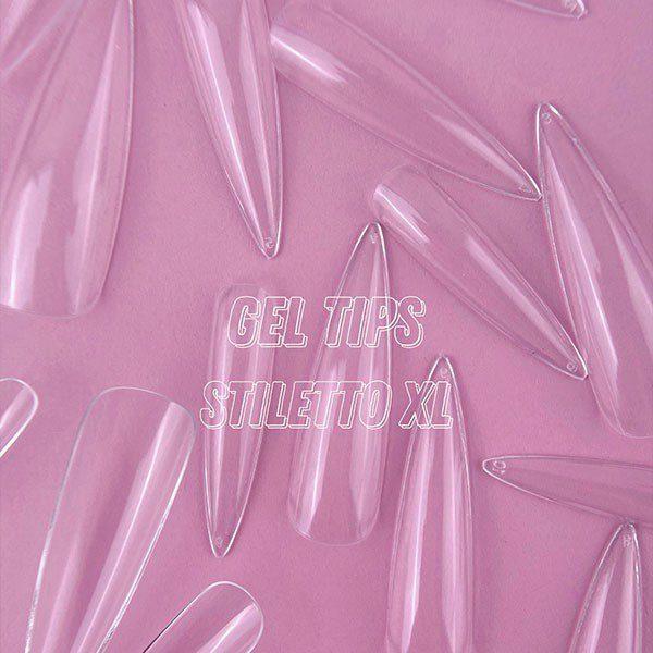 Tips de extensão em gel Luna Stiletto XL 500 un. - Image 2