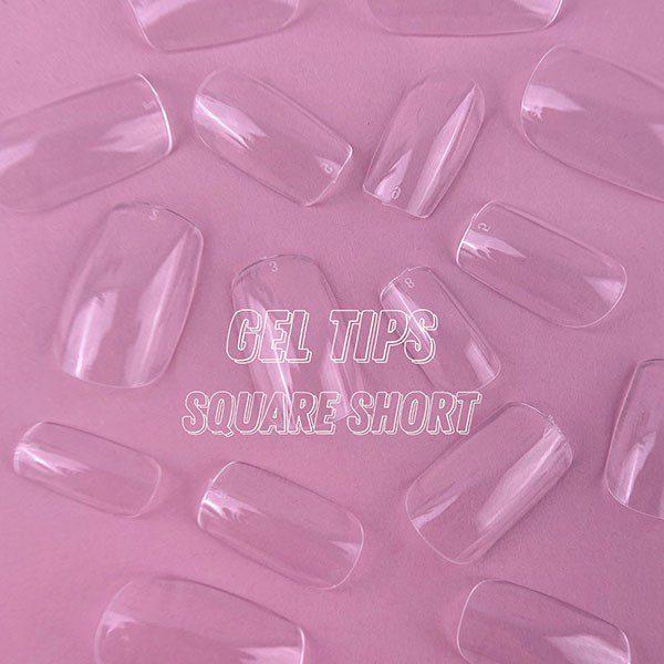 Tips de extensão em gel Luna Square Short 500 un. - Image 2