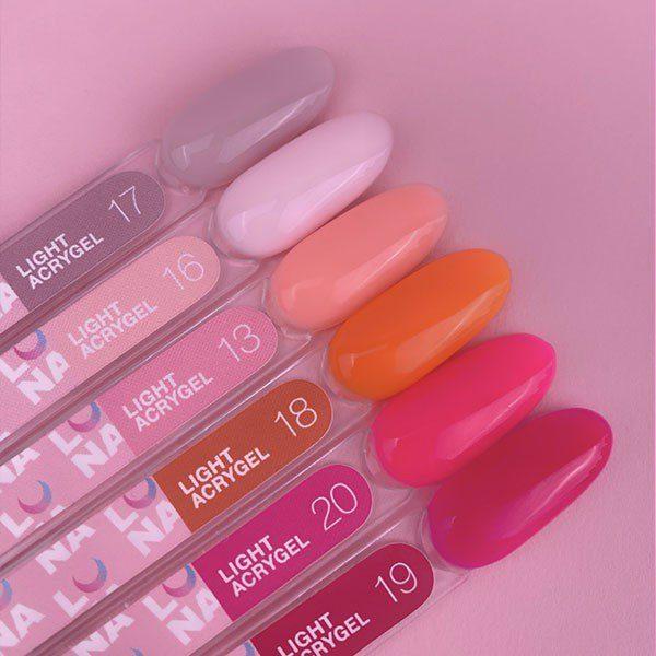 Gel para unhas Luna Light Acrygel 17, 13 ml - Image 2