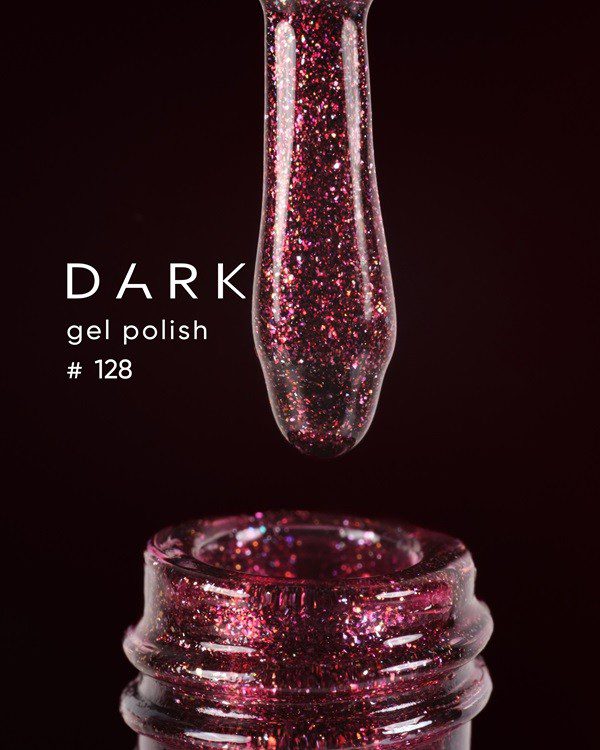 Verniz gel Dark Gel Polish 128, 6 ml (Cosmos)