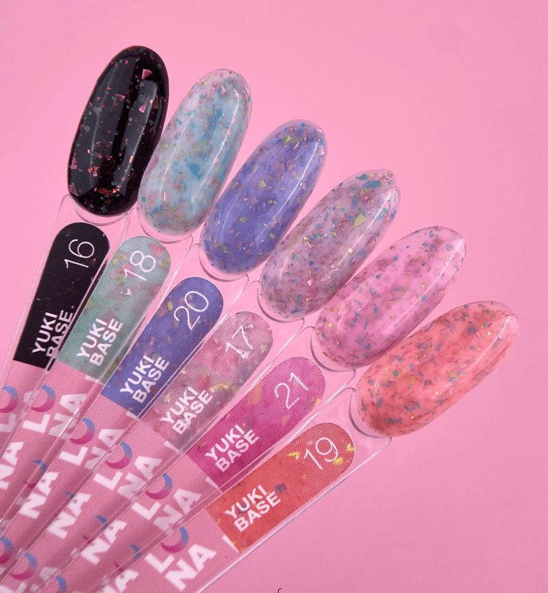 LUNAmoon Yuki Base 16, 13 ml – base de borracha com flakes - Image 2