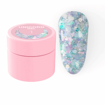 Gel com glitter Luna Unicorn 1 (5 ml)