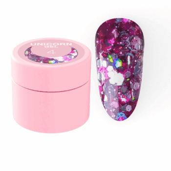 Gel com glitter Luna Unicorn 4 (5 ml)
