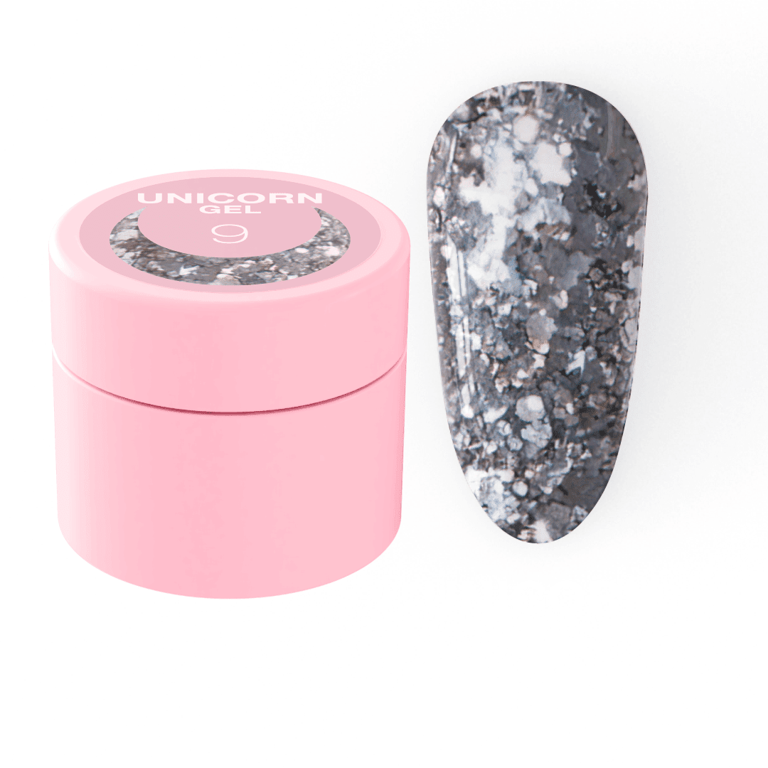 Gel com glitter Luna Unicorn 9 (5 ml)