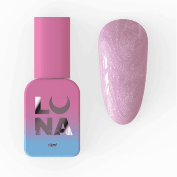 Base de Verniz de Gel Luna Cover Base 18, 13 ml – rosa com glitter fino