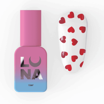 LUNAmoon Top Romantic, 13 ml - top com corações vermelhos