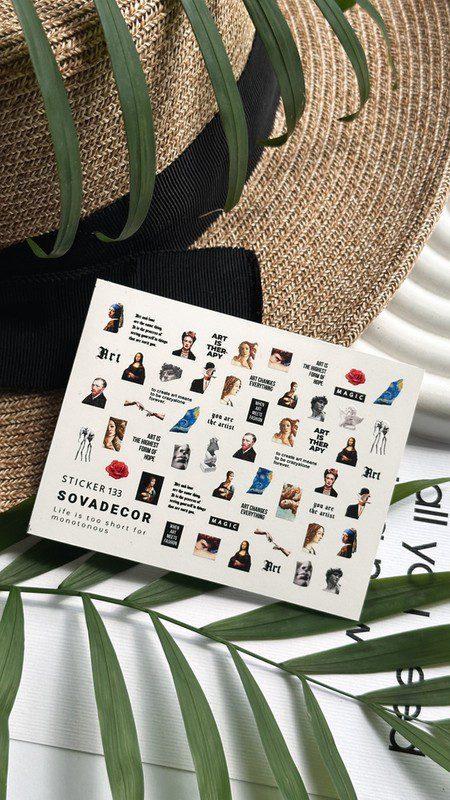 Autocolantes de água para unhas SOVADECOR 133