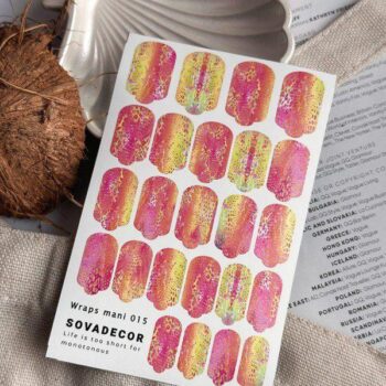 Autocolantes de gel para unhas SOVADECOR 015