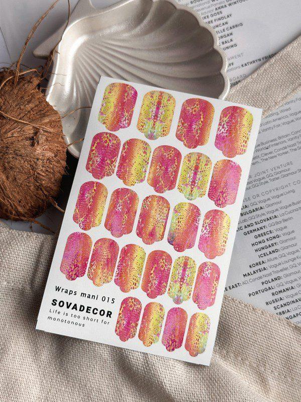 Autocolantes de gel para unhas SOVADECOR 015