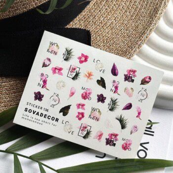 Autocolantes de Água para Unhas SOVADECOR 136