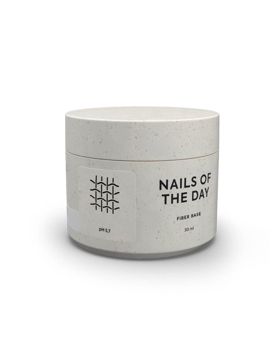 NAILSOFTHEDAY Fiber base com fibra de nylon, 30 ml