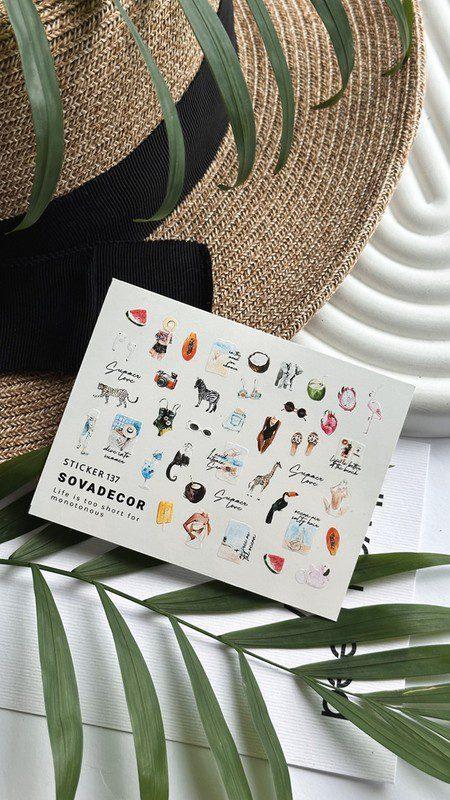 Autocolantes de Água para Unhas SOVADECOR 137