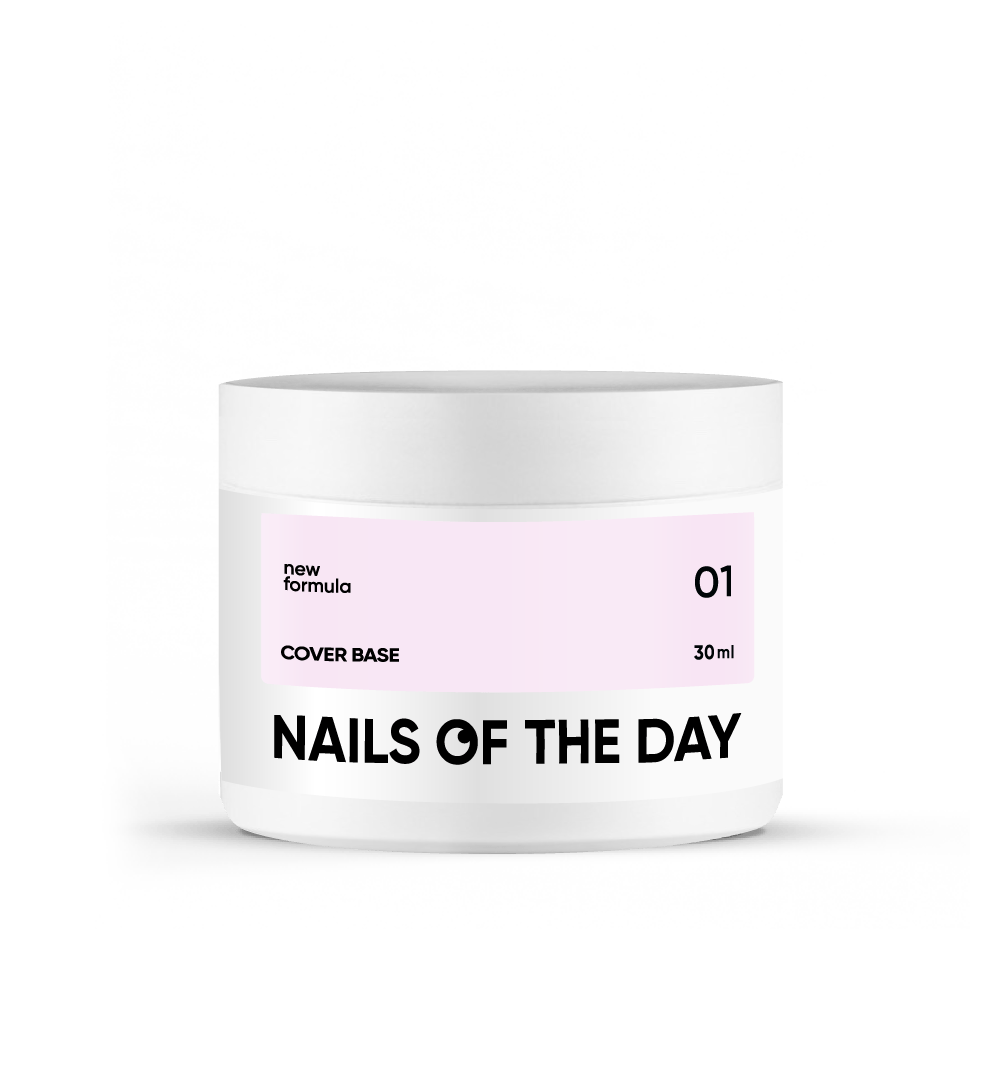NAILSOFTHEDAY Cover base NEW FORMULA 01, 30 ml