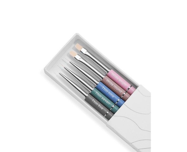 HEY♥ NAIL BRUSHES SET – conjunto de pincéis para manicure