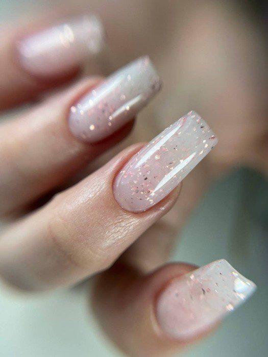 DARK Medium Potal Gel 01, 15 ml – gel de construção com flakes - Image 2