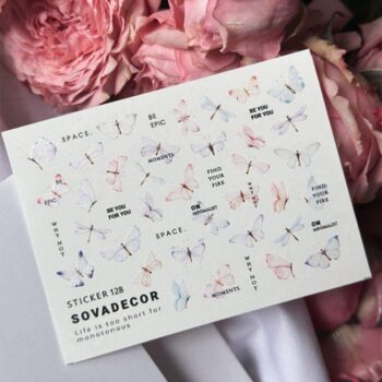 Autocolantes de água para unhas SOVADECOR 128