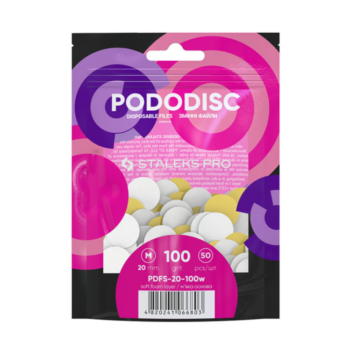 Discos abrasivos STALEKS M PDFS-20-100W (50 un.) com espuma
