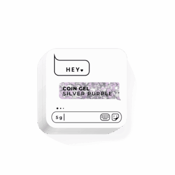 HEYLOVE Coin gel Silver Purple, 5 g