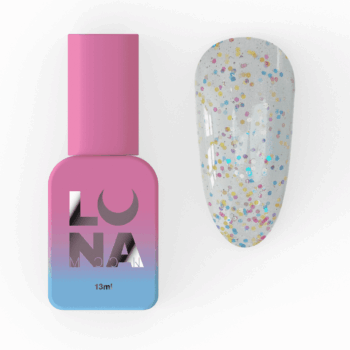LUNAmoon Calx Top com glitter, 13 ml – sem goma
