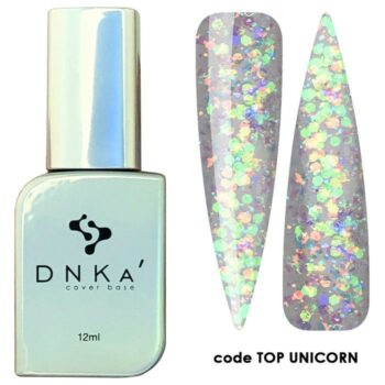 DNKa’ Top UNICORN, 12 ml – top com glitter multicolor