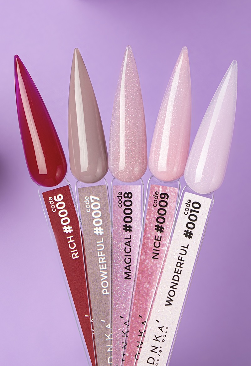 DNKa’ Cover Base 0009 Nice 12 ml – base rosa-claro com partículas - Image 2