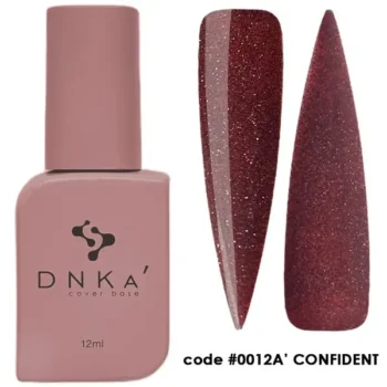 DNKa’ Cover Base 0012A Confident 12 ml – base bordô com brilho