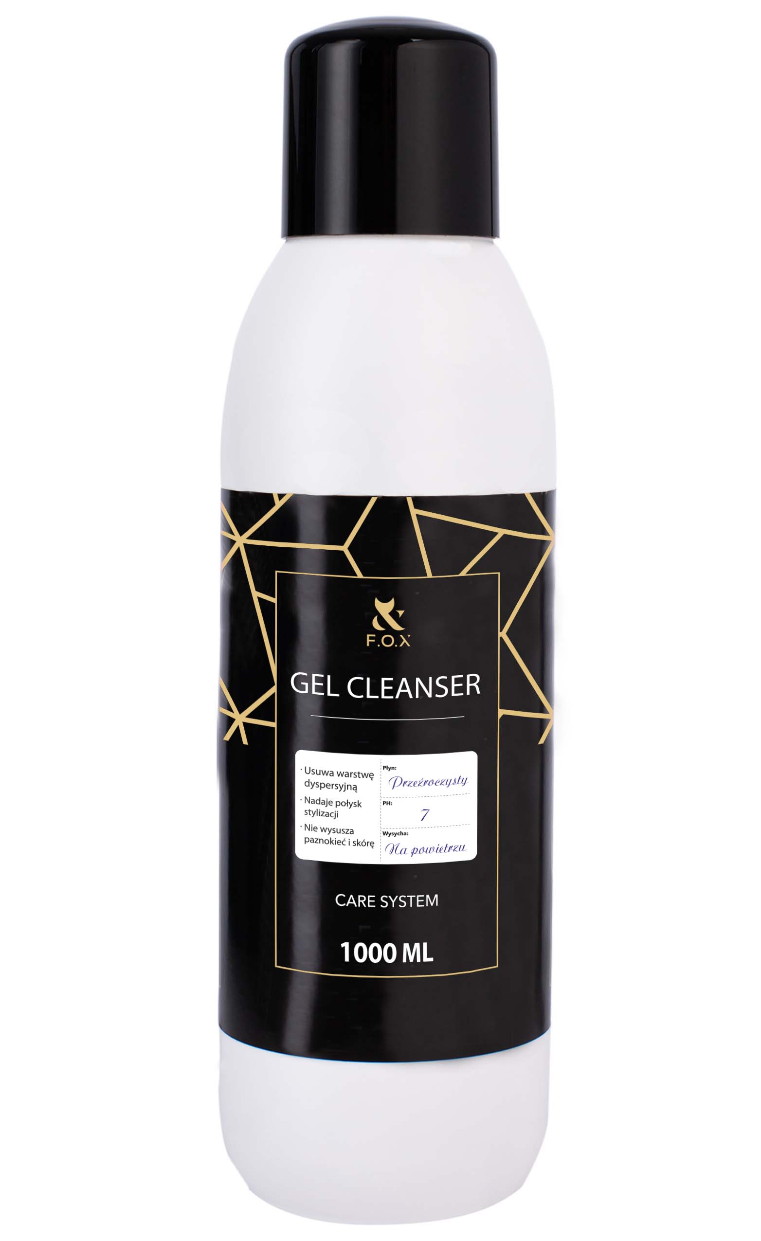 F.O.X Gel Cleanser, 1000 ml – removedor da camada pegajosa