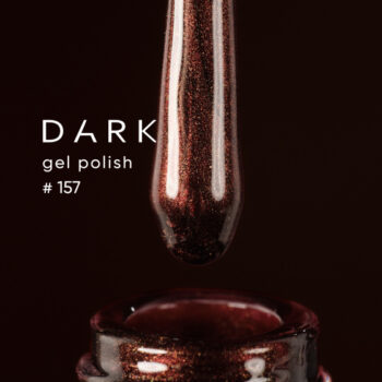 DARK Gel Polish 157, 6 ml – verniz gel castanho escuro
