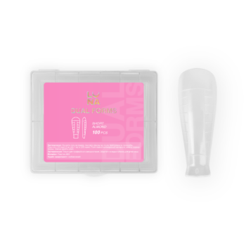 LUNAmoon Dual Nail Forms Short Almond, 120 un. – amêndoa curta