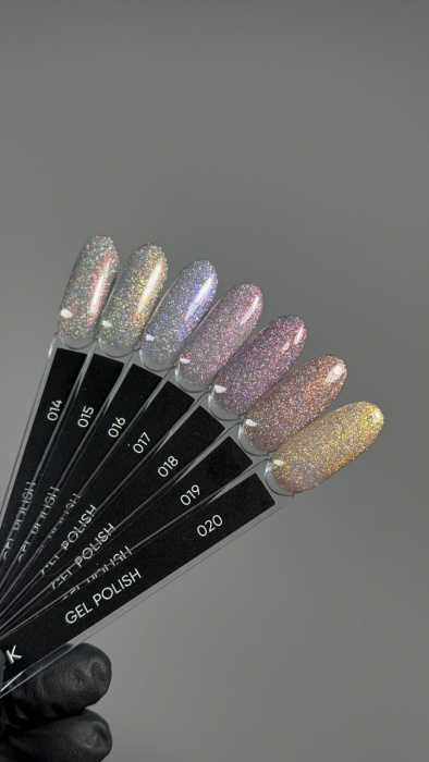 Dark Gel Polish Flash 16, 10 ml – verniz híbrido com efeito flash (prateado-lilás) - Image 3