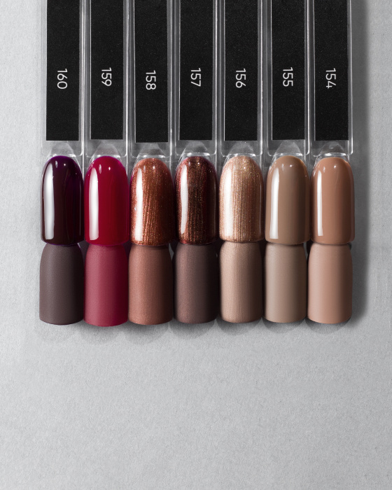 DARK Gel Polish 157, 6 ml – verniz gel castanho escuro - Image 3