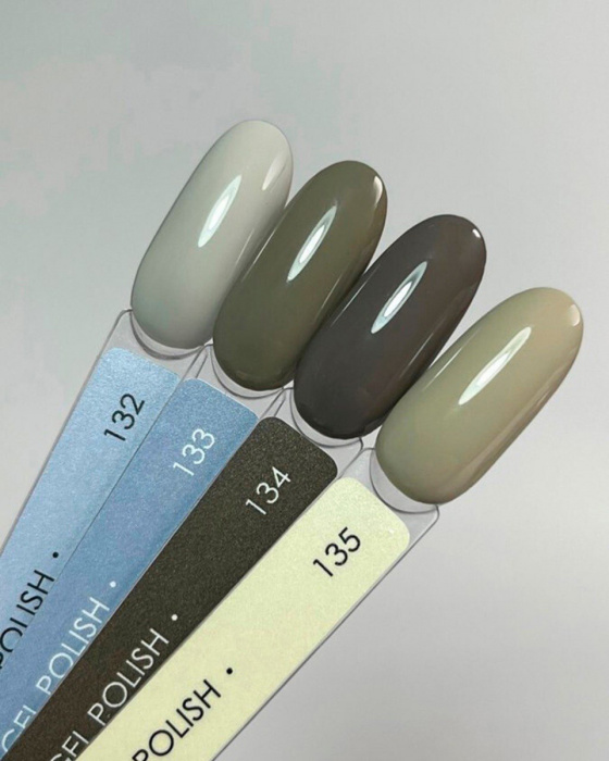 Dark Gel Polish 133 6 ml – verniz gel cinzento-bege - Image 2