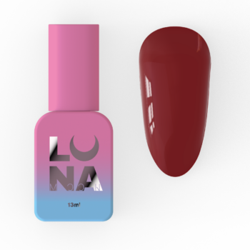 LUNA Top Glass 22, 13 ml – top verniz gel vermelho vitral