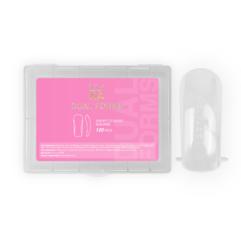 LUNAmoon Dual Forms Short Classic Square, 120 un. – quadrado clássico curto